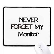 Dıythinker Siyah Never Forget My Monitor Mezuniyet Sezonu Kaymaz Fare Altlığı