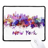 Dıythinker Siyah New York America City Suluboya Kaymaz Fare Altlığı