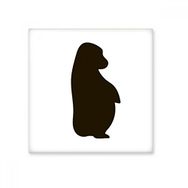 Dıythinker Siyah Orangutan Hayvan Portrayal Seramik 10x10 cm Seramik Karo