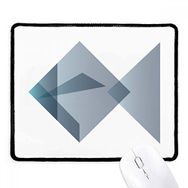 Dıythinker Siyah Origami Soyut Balık Geometrik Şekilli Kaymaz Fare Altlığı