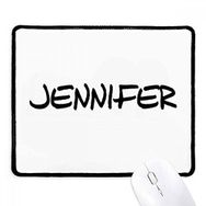 Dıythinker Siyah Özel El Yazısı İngilizce Adı JENNIFER Kaymaz Fare Altlığı