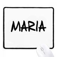 Dıythinker Siyah Özel El Yazısı İngilizce İsim MARIA Kaymaz Fare Altlığı