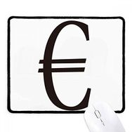 Dıythinker Siyah Para Birimi Sembolü Euro Kaymaz Fare Altlığı