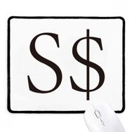 Dıythinker Siyah Para Birimi Sembolü Singapur Doları Kaymaz Fare Altlığı