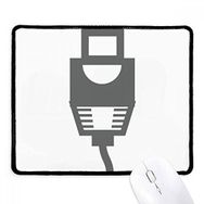 Dıythinker Siyah Şarj Kablosu Fiş Kablo Desen Kaymaz Mouse Pad