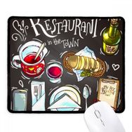 Dıythinker Siyah Şehirdeki en iyi restoran Wins Kaymaz Fare Altlığı