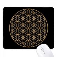 Dıythinker Siyah Şekil Geometri Daire Totem Kaymaz Fare Altlığı