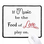 Dıythinker Siyah Shakespeare Müzik be The Food of Love Kaymaz Fare Altlığı