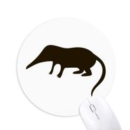 Dıythinker Siyah Shrew Hayvan Portrayal Baskılı Yuvarlak Kaymaz Kauçuk Mouse Pad