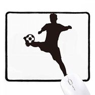 Dıythinker Siyah Sihouette Futbol Spor Kaymaz Fare Altlığı