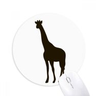 Dıythinker Siyah Sirafa Sevimli Hayvan Portrayal Baskılı Yuvarlak Kaymaz Kauçuk Mouse Pad