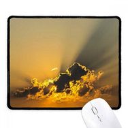 Dıythinker Siyah Sky Sunshine Koyu Turuncu Bulutlar Kaymaz Fare Altlığı
