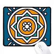 Dıythinker Siyah Soyut Fas Stili Geometri Desenli Kaymaz Fare Altlığı