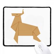 Dıythinker Siyah Soyut Noel Geyiği Origami Desenli Kaymaz Fare Altlığı