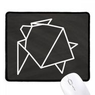 Dıythinker Siyah Soyut Origami Kaplumbağa Geometrik Şekil Kaymaz Fare Altlığı