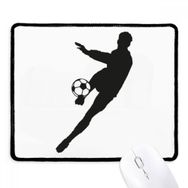 Dıythinker Siyah Spor Futbol Silüeti Kaymaz Fare Altlığı