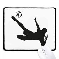 Dıythinker Siyah Spor Silüeti Futbol Futbol Kaymaz Fare Altlığı