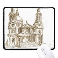 Dıythinker Siyah St.Paul's Cathedral İngiltere Londra Kaymaz Fare Altlığı