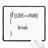 Dıythinker Siyah Statement If Love Equals To Pain Kaymaz Fare Altlığı