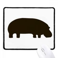 Dıythinker Siyah Su aygırı Hayvan Portrayal Kaymaz Siyah Başlıklı Kenarlar Mouse Pad