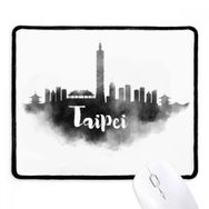 Dıythinker Siyah Taipei Tayvan Çin Simgesi Mürekkep Şehir Kaymaz Fare Altlığı