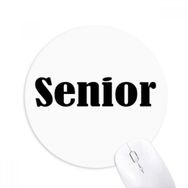 Dıythinker Siyah Tek Kelimeler Kıdemli Baskılı Yuvarlak Kaymaz Kauçuk Mouse Pad