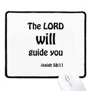 Dıythinker Siyah The LORD Will Guide You Christian Kaymaz Fare Altlığı