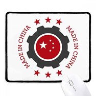 Dıythinker Siyah Ulusal Yıldızlar Dişli Kırmızı Çin Kaymaz Fare Altlığı