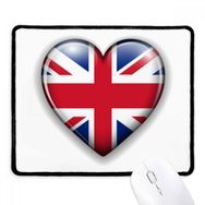 Dıythinker Siyah Union Jack Kalp Şeklinde Britanya İngiltere Bayrağı Kaymaz Fare Altlığı