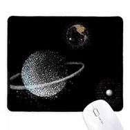 Dıythinker Siyah Universe Earth Bulutsusu Beyaz Kaymaz Fare Altlığı