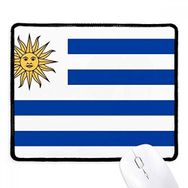 Dıythinker Siyah Uruguay Ulusal Bayrağı Güney Amerika Ülke Kaymaz Fare Altlığı