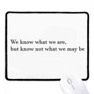 Dıythinker Siyah We Know Not What We May Be Kaymaz Fare Altlığı