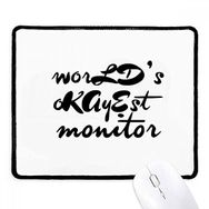 Dıythinker Siyah World's Okayest Moniter Mezuniyet Sezonu Kaymaz Fare Altlığı