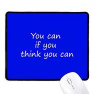 Dıythinker Siyah You Can If You Think You Can Kaymaz Fare Altlığı