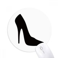 Dıythinker Siyah Yüksek Topuklu Siluet Desenli Baskılı Yuvarlak Kaymaz Kauçuk Mouse Pad