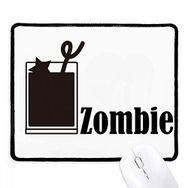 Dıythinker Siyah Zombi Kokteyl Kelimesi ile Zombi Kaymaz Fare Altlığı