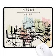 Dıythinker Skyscraper Slums in Macao China Kaymaz Siyah Başlıklı Kenarlar Mouse Pad