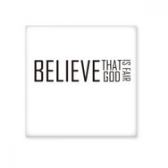 Dıythinker Slogan Believe That God is Fair 15x15 cm Seramik Karo