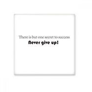 Dıythinker Slogan Never Give Up Seramik Bisque Fayans 10x10 cm Seramik Karo