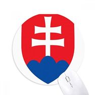 Dıythinker Slovakya Avrupa Ulusal Amblem Baskılı Yuvarlak Kaymaz Kauçuk Mouse Pad