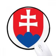 Dıythinker Slovakya Avrupa Ulusal Amblem Yuvarlak Kaymaz Mouse Pad