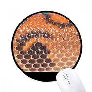 Dıythinker Snack Deri Soyut Tasarım Yuvarlak Kaymaz Mouse Pad