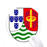 Dıythinker So TomÃ and Prncipe Ulusal Amblem Baskılı Yuvarlak Kaymaz Kauçuk Mouse Pad
