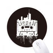 Dıythinker Sokak Simgesi Silüet Desenli Grafiti Baskılı Yuvarlak Kaymaz Kauçuk Mouse Pad
