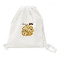 Dıythinker Sosis Mantar Pizza İtalya Gıdalar Kanvas İpli Sırt Çantası
