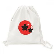 Dıythinker Soyut Fırça Boyama Japonya Tuval İpli Sırt Çantası