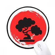 Dıythinker Soyut Fırça Japonya Desen Yuvarlak Kaymaz Mouse Pad