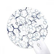 Dıythinker Soyut Mavi Kimyasal Moleküler Yapı Baskılı Yuvarlak Kaymaz Kauçuk Mouse Pad