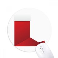 Dıythinker Soyut Noel Çorapları Origami Desenli Baskılı Yuvarlak Kaymaz Kauçuk Mouse Pad