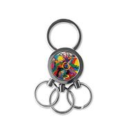 Dıythinker Soyut Renk Ele Ts Yağlı Boya Resim İllüstrasyon Desen Metal Anahtarlık